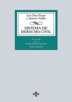 SISTEMA DE DERECHO CIVIL.VOLUMEN-003.TOMO 2.TECNOS-9ºED