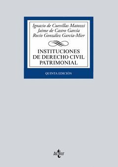 INSTITUCIONES DE DERECHO CIVIL PATRIMONIAL.ED16.TECNOS