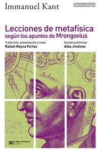 LECCIONES DE METAFÍSICA SEGÍN LOS APUNTES DE MRONGOVIUS