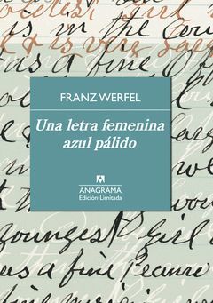 LETRA FEMENINA AZUL PÁLIDO, UNA.ANAGRAMA.EDICION LIMITADA.CLASICOS CONTEMPORANEOS