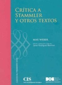 CRÍTICA A STAMMLER Y OTROS TEXTOS