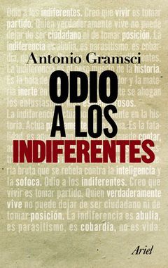 ODIO A LOS INDIFERENTES. ARIEL-RUST