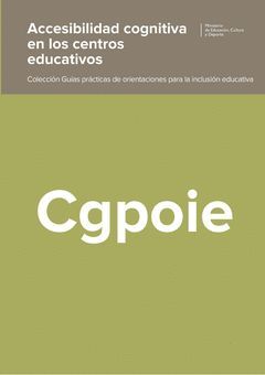 ACCESIBILIDAD COGNITIVA EN LOS CENTROS EDUCATIVOS