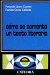 COMO SE COMENTA UN TEXTO LITERARIO.CATEDRA-RUST