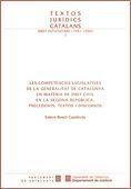 COMPETÈNCIES LEGISLATIVES DE LA GENERALITAT DE CATALUNYA EN MATÈRIA DE DRET CIVI