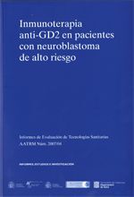 INMUNOTERÀPIA ANTI-GD2 EN PACIENTES CON NEUROBLASTOMA DE ALTO RIESGO