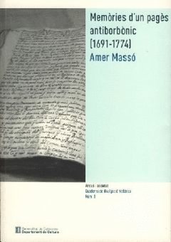 MEMÒRIES D'UN PAGÈS ANTIBORBÒNIC (1691-1774)