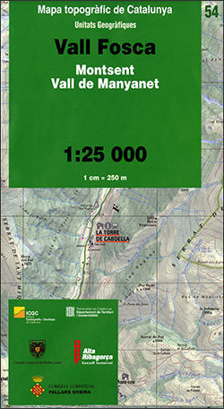 VALL FOSCA  54 (MONTSENT, VALL DE MANYANET) 1:25.000