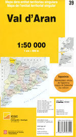VAL DARAN - 39. MAPA COMARCAL DE CATALUNYA 1:50.000