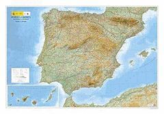 MAPA DE LA PENÍNSULA IBÉRICA, BALEARES Y CANARIAS, E 1:1.250.000 EN RELIEVE.MINISTERIO FOMENTO