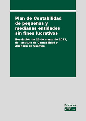 PLAN DE CONTABILIDAD DE PEQUEÑAS Y MEDIANAS ENTIDADES SIN FINES LUCRATIVOS.