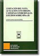 LIMITACION VOTO ACTUACION CONCERTADA OF OPAS (II)