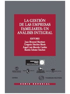 GESTION EMPRESAS FAMILIARES ANALISIS INTEGRAL 1ªED