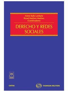 DERECHO Y REDES SOCIALES (ED RUSTICA) 1ª ED