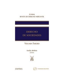 SUMMA REVISTA DE DERECHO MERCANTIL. DERECHO DE SOCIEDADES (VOL. III)