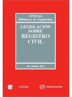 LEGISLACIÓN SOBRE REGISTRO CIVIL (DÚO)