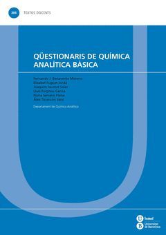 QÜESTIONARIS DE QUÍMICA ANALÍTICA BÀSICA