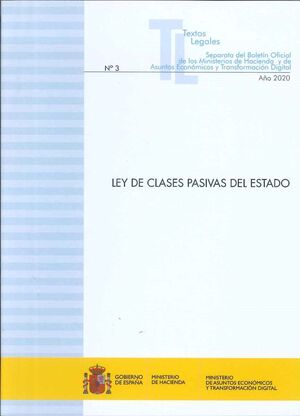 LEY DE CLASES PASIVAS DEL ESTADO 2020.