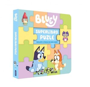 BLUEY 4 PUZLES PARA LEER Y JUGAR