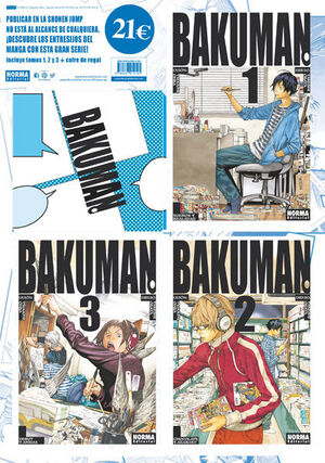 PACK ESPECIAL BAKUMAN. VOLS. 1, 2 Y 3 CON COFRE