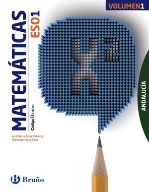 CÓDIGO BRUÑO MATEMÁTICAS 1 ESO ANDALUCÍA - 3 VOLÚMENES
