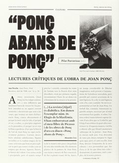 PONÇ ABANS DE PONÇ