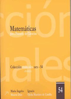 MATEMÁTICAS PARA PRIMERO DE CIENCIAS