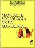 MANUAL DE SOCIOLOGIA DE LA EDUCACION