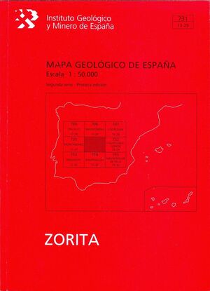 MAPA GEOLÓGICO DE ESPAÑA ZORITA ESCALA 1:50,000 Nº 731