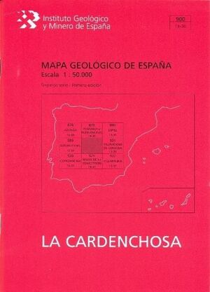 MAPA GEOLÓGICO DE ESPAÑA ESCALA 1:50.000. HOJA 900, LA CARDENCHOSA