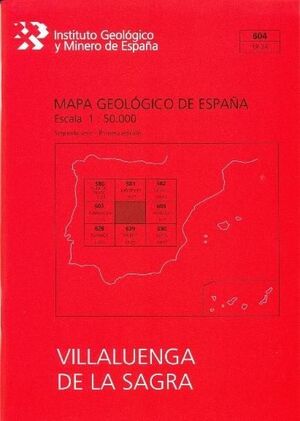 MAPA GEOLÓGICO DE ESPAÑA ESCALA 1:50.000. HOJA 604, VILLALUENGA DE LA SAGRA