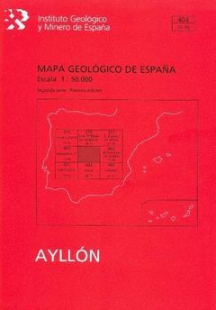 AYLLÓN, 404: MAPA GEOLÓGICO DE ESPAÑA ESCALA 1:50.000