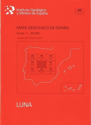 MAPA GEOLÓGICO DE ESPAÑA ESCALA 1:50.000. HOJA 246, LUNA