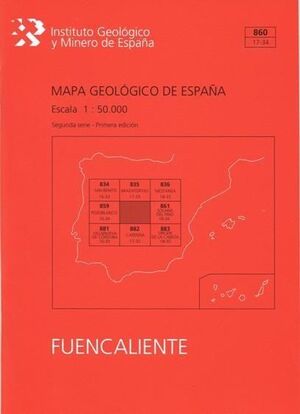 MAPA GEOLÓGICO DE ESPAÑA ESCALA 1:50.000. HOJA 860, FUENCALIENTE