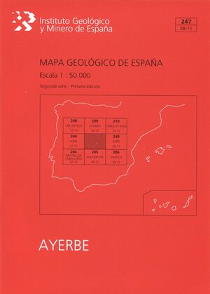MAPA GEOLÓGICO DE ESPAÑA ESCALA 1:50.000. HOJA 247, AYERBE