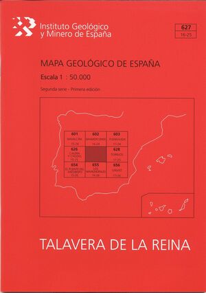 MAPA GEOLÓGICO DE ESPAÑA ESCALA 1:50.000. HOJA 627, TALAVERA DE LA REINA