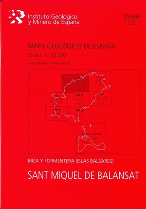 MAPA GEOLÓGICO DE ESPAÑA ESCALA 1:25.000. SANT MIQUEL DE BALANSAT, 772