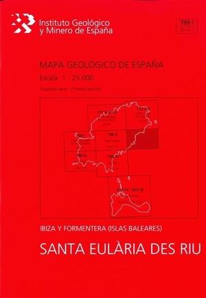 MAPA GEOLÓGICO DE ESPAÑA ESCALA 1:25.000. SANTA EULÀRIA DES RIU, 799