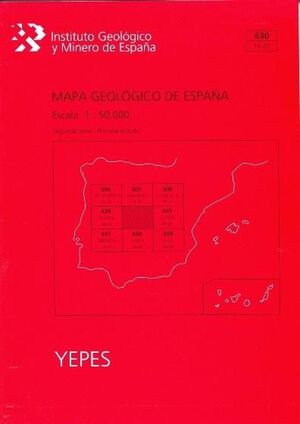 MAPA GEOLÓGICO DE ESPAÑA ESCALA 1:50.000. HOJA 630, YEPES