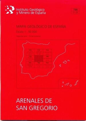 MAPA GEOLÓGICO DE ESPAÑA, E 1:50.000. HOJA 739, ARENALES DE SAN GREGORIO