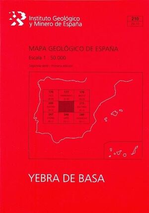 MAPA GEOLÓGICO YEBRA DE BASA Nº 210 (1:50000)