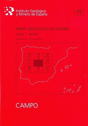 MAPA GEOLÓGICO CAMPO Nº 212 (1:50000)