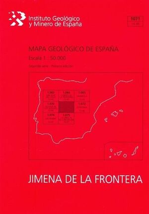 MAPA GEOLÓGICO DE ESPAÑA ESCALA 1:50.000. HOJA 1071, JIMENA DE LA FRONTERA