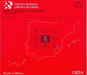 CIEZA, 891 ;MAPA GEOLOGICO DE ESPAÑA