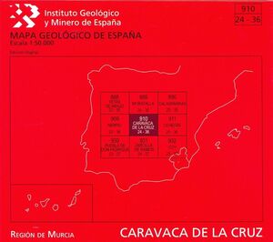 CARAVACA DE LA CRUZ, 910 ;MAPA GEOLOGICO DE ESPAÑA