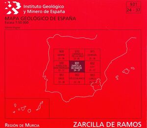 ZARCILLA DE RAMOS, 931;MAPA GEOLOGICO DE ESPAÑA