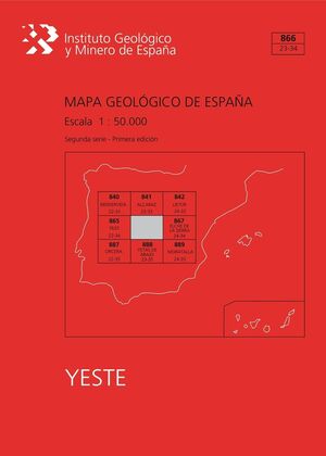 MAPA GEOLÓGICO DE ESPAÑA ESCALA 1:50.000. HOJA 866, YESTE