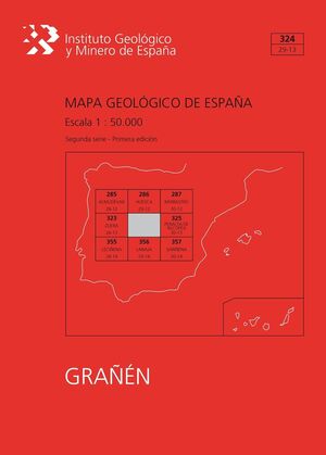 IGME (2015) MAPA GEOLÓGICO, 1:50000. HOJA N. 324 (GRAÑÉN)