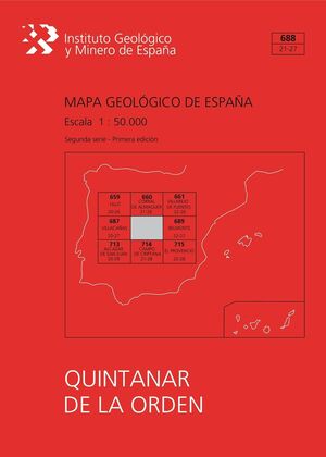 MAPA GEOLÓGICO DE ESPAÑA ESCALA 1:50.000. HOJA 688, QUINTANAR DE LA ORDEN