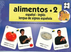 ALIMENTOS 2-BARAJA ESPAÑOL INGLES LENGUA DE SIGNOS ESPAÑOLA